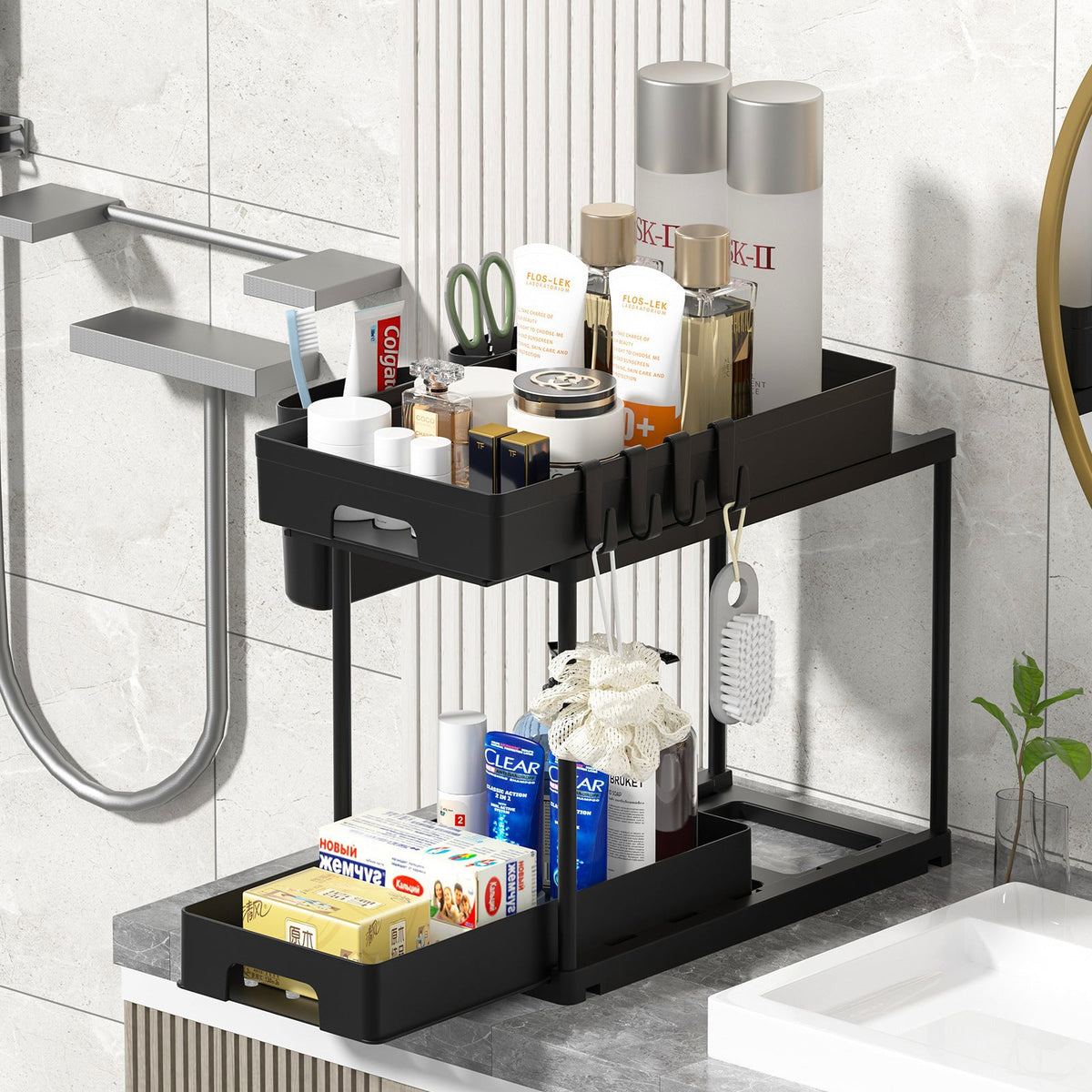 2-Tier Pull-Out Under-Sink Organiser