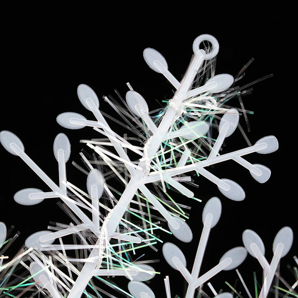 30-Piece White Snowflake Ornament Set – 11cm