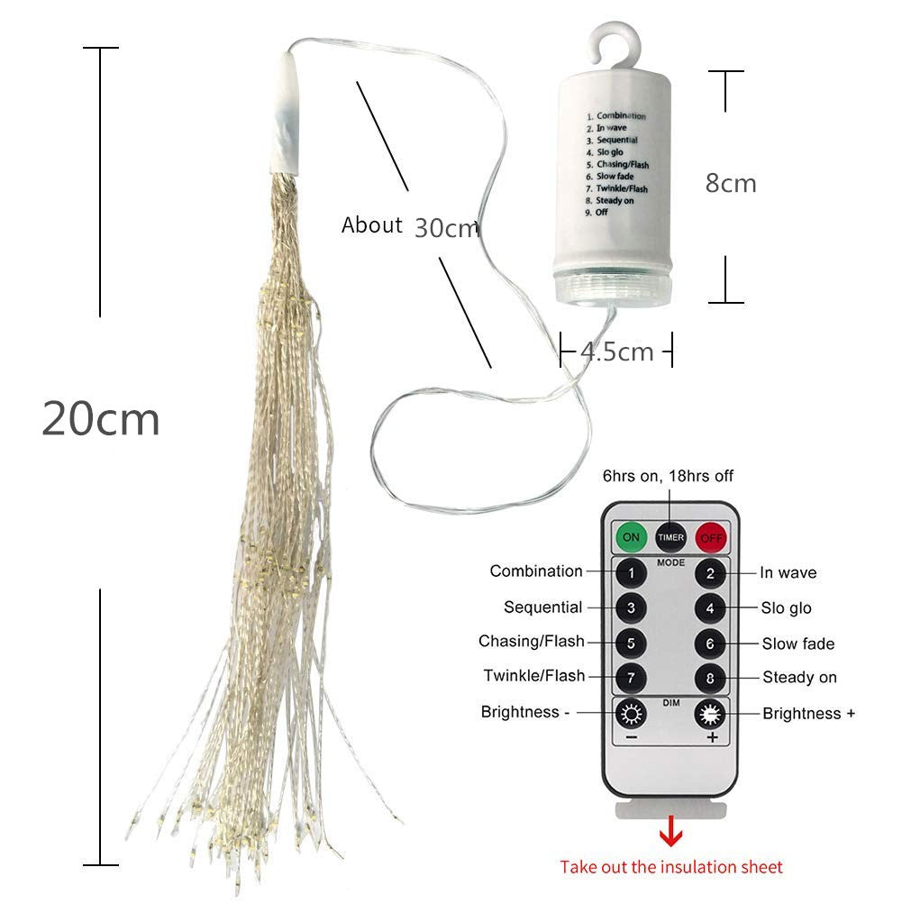 198 LED Hanging Starburst Fairy Light