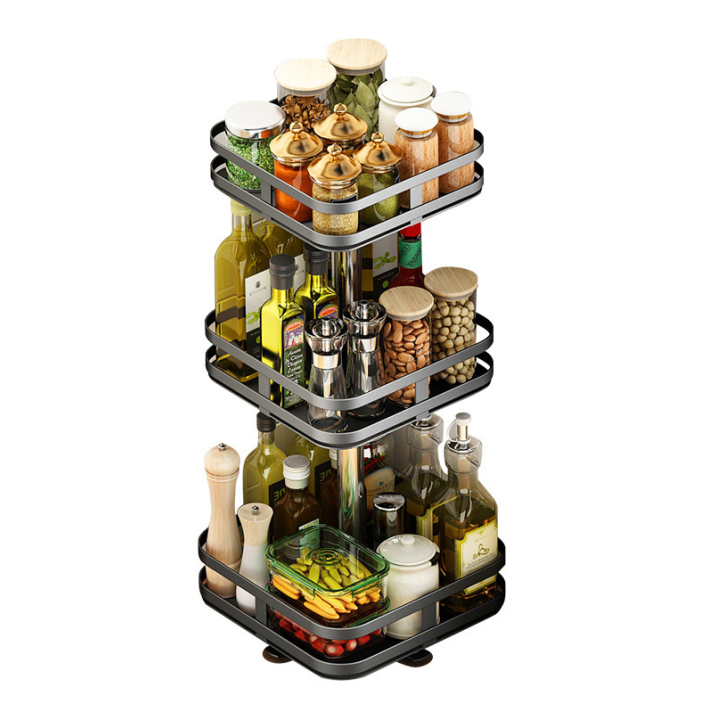 3-Tier Rotating Kitchen Organiser