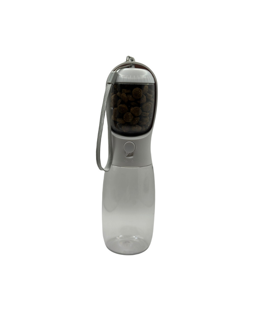 2 in 1 Portable Pet Bowl Bottle With Food Compartment