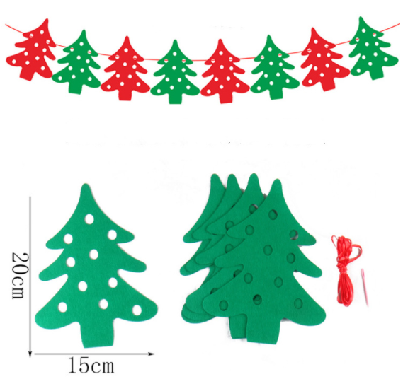 40-Piece Merry Christmas Banner Decoration