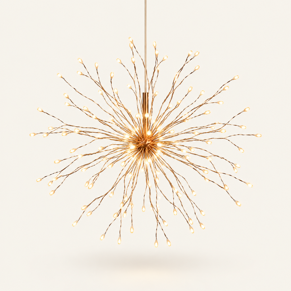 Warm LED starburst fairy light