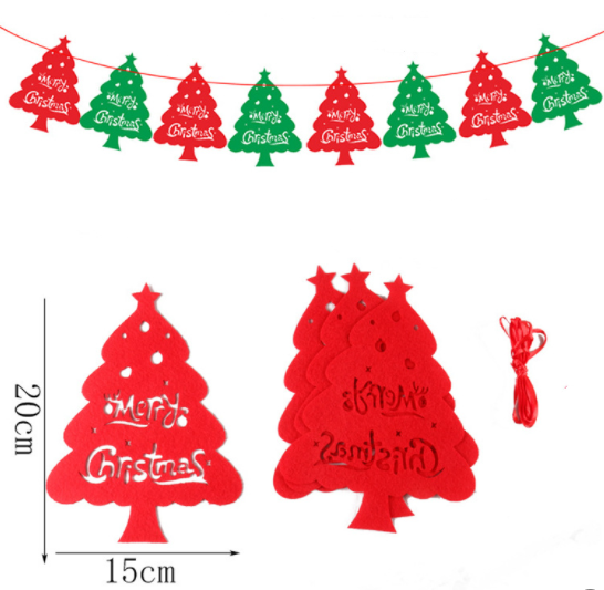 40-Piece Merry Christmas Banner Decoration