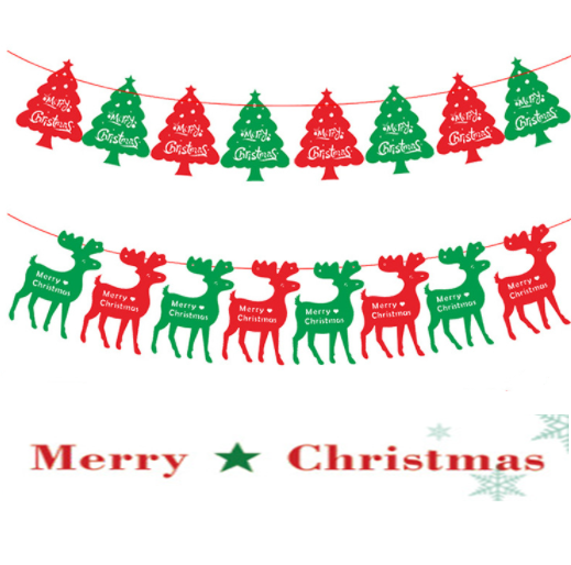 40-Piece Merry Christmas Banner Decoration