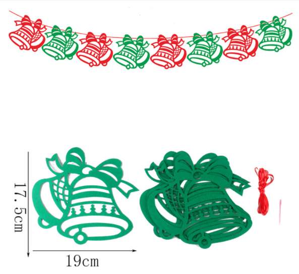 40-Piece Merry Christmas Banner Decoration